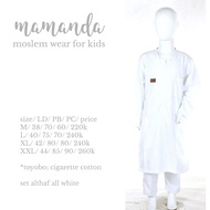 ALTHAF ALL WHITE SET BY MAMANDA
