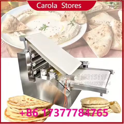 New Arabic Naan Pita Bread Machine Automatic Shawarma Lavash Press Commercial Chapati Maker Roti Pre