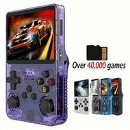 R36S Portable Retro Handheld Game Console, 3.5-Inch IPS HD Screen, Linux System, 128GB Pre-Installed