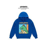 Levents Crocodile/ Blue Unisex Oversized Fleece Hoodie
