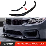 BigSale For BMW F80 F82 F83 M3 M4 body kit 2014-2020 front bumper lip spoiler splitter CS type diffu