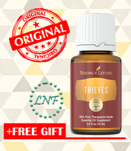 Young Living Thieves Essential Oil (15ml) + Free Young Living Glass Roller Bottle 10ml