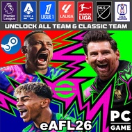 eFootball 2026 Update/Patch eAFL26 - Unlock all Team & Classic Team for PC