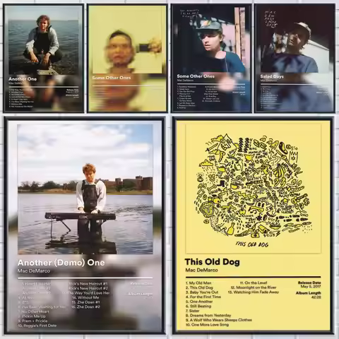 Singer M-Mac DeMarco Album Poster Home Living Bed Room Bar Hallway Sticky Wall Printing Waterproof A