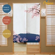 Berkualiti tinggi dan murah kitchen curtain japanese style door curtain with rod Doir doorway curtain partition