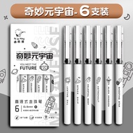 Gel Pen Quick-Drying Kaba Bear Black Syringe Type University Student Straight Liquid Fountain Pen Wr