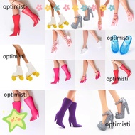OPTIMISTI 1/6 Doll Shoes, Doll Accessories Plastic High Heels Shoes, High Quality Original 30cm Doll