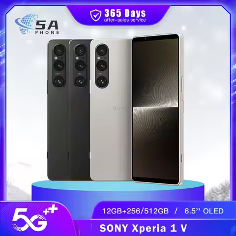 Original Sony Xperia 1 V XQ-DQ72 5G Mobile Phone X1V 12GB+256GB Dual SIM NFC 120Hz 6.5'' OLED HDR Sn