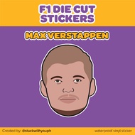 MAX VERSTAPPEN (F1) Waterproof, Vinyl Matte Sticker