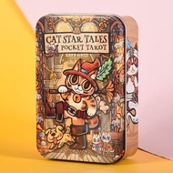 [Recommend Beginner ]/Cat Tales Tarot Card Game English Board Game Cat Star Tarot Party Leisure Game