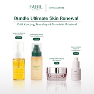 [4 pcs] Fabil Complete Skin Fighter Firm and Glow Facial Foam + Hydrasooth Toner + Derma Peptide Ser