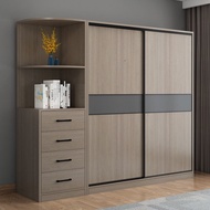 Simple Sliding Door Wardrobe Wardrobe Cabinet Storage Cabinet Wardrobe with Drawers