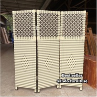 Synthetic Rattan Room Divider Screen