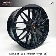 (VOX105) NEW SPORT RIMS WHEELS RAXER17 INCH 17x7.5 4x100 ET40 MBK7 READY STOCK SPORT RIM