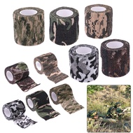 4.5m Fabric Bandage Tape Hunting Disguise Elastoplast Camouflage Elastic Wrap Tape Self Adhesive Spo