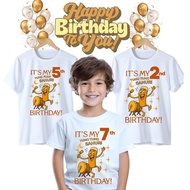 TUNG TUNG TUNG SAHUR BIRTHDAY TSHIRT/KIDS TSHIRT/BOYS TSHIRT/FIT TO 1-12 YEARS OLD baju budak lelaki