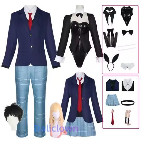 Marin Kitagawa Cosplay Anime My Dress Up Darling 2 Costume JK School Uniform Bunny Suit Gojo Wakana 