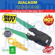 Crimping Tool Triple RJ45 RJ11 Lan Crimping Pliers
