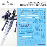 WATER DECAL [DELPI] 521 HG 1/144 HUKCKEBEIN GUNNER GUNDAM RTX-011 AMG AM SLIDE