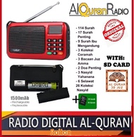 Radio Al-Quran Rolton W405 Portable FM Radio Speaker with LCD Display [8gb Memory Card Include]