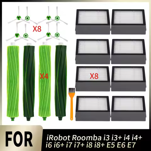 Main Side Brush Hepa Filter For iRobot Roomba E5 E6 E7 i3 i3+ i4 i4+ i6 i6+ i7 i7+ i8 i8+ Vacuum Cle