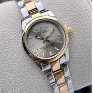 Stock baru【Datejust】 Rolex Jam tangan perempuan quartz analog women's Watches 32mm stainless steel n