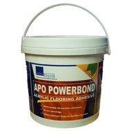 Apo Powerbond Acrylic Flooring Adhesive for Vinyl Tiles - 5kg with FREE Putty Knife