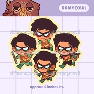 DC Robins • Waterproof Matte Stickers • Shin Ramyeowl