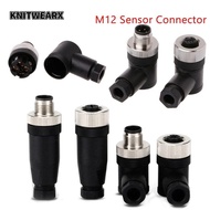 KNITWEARX M12 Sensor Connector, Connector Sensor Plug M12 Aviation Plug, Power Adapte Male Female So