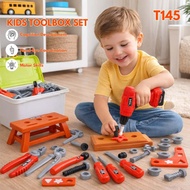 Kids Toolbox Kit Simulation Repair Tools Engineer Electric Drill Screwdriver