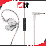 FiiO JadeAudio JD1 Dynamic Driver In-Ear Monitors with Mic: High Performance for Sports Gaming Earph