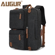 AUGUR Three-in-one canvas bag Backpack sling shoulder messenger Computer Office bag for men Waterproof and scratch-proof