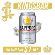 Sapporo Premium Can Beer 24x330ml Carton Promotion (BBD: Jun/2025)