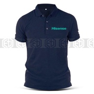 Baju Sulam Aircond Hisense เสื้อยืดสุดเท่,เสื้อยืดแฟชั่นลำลองสำหรับทุกเพศ