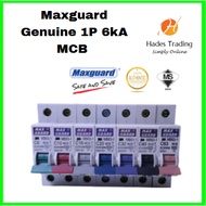 MAXGUARD 1POLE 6kA Miniature Circuit Breakers (MCB) 6AMP,10AMP,16AMP,20AMP,32AMP