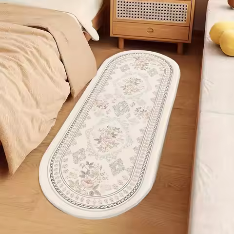 VIKAMA Premium Vintage Carpet Rug For Bedroom Soft Bedside Rugs Long Floor Mat Doormat Living Room C