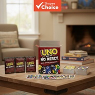 UNO Show ‘em No Mercy Game Cards, Fun for Kids and Adults, Family Game Night, 2-10 Players, Builds S