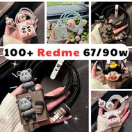 100 Redmi 90W, Xiaomi/Redmi 67/90/100W charging protectors with breathable design and many cute patt