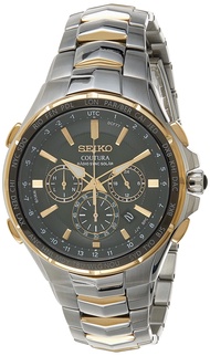 SSG010 Watch for Men - Coutura Collection - Radio Sync Solar Chronograph, Two-Tone Stainless Steel C