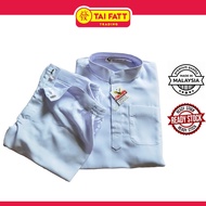 Tai Fatt Falcon Baju Melayu Putih Berkolar Koshibo Baju Sekolah Agama Lelaki Sekolah Rendah &amp; Menengah School Uniform