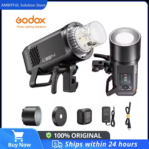 Godox 600W AD600PRO II All-in-One Outdoor Flash TTL HSS Built-in Li-on Battery 2.4G Wireless X Syste