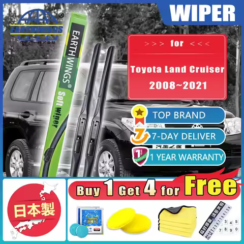 For Toyota Land Cruiser V8 J 200 2008~2021 LC200 Lexus LX Auto Car Front Rear Wiper Blades Brushe Wi