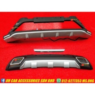 Perodua aruz 2016-2020 bumper guard protector bodykit with led daylight and signal light [READY STOCK]