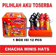 CHACHA MINIS HATS Police & Fire Milk Chocolate - (HARGA 1 BOX isi 12 )