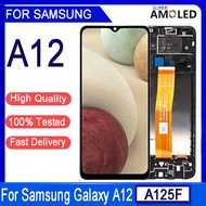 6.5"original Lcd For Samsung Galaxy A12 A125 Sm-a125f A125f/ds Display Lcd With Frame Touch Scr