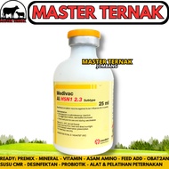 VAKSIN AI H5N1 2.3 25 ML DOSIS 50 EKOR MEDIVAC MEDION - Vaksin Ayam Avian Influenza Aratan Bebek Ung