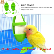 BP【ready Stock】Plastic Cuttlebone สำหรับ Parrot Bird อุปกรณ์เสริมแคลเซียมวิตามินเสริมตัวป้อนนกแก้วพร้อมแท่นไม้สำหรับให้นกแก้วเกาะผลไม้ที่วางผักแขวนพลาสติกอาหารอุปกรณ์กรงสัตว์เลี้ยงชามอาหารนกCOD【cod】