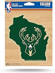 Milwaukee Bucks Decal - State Shaped Decal - 5" x 6" - LA Lakers