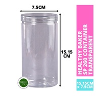 SP 260 Container Transparent &amp; Black / Balang Kuih Raya / Biskut Container