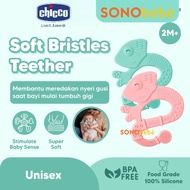 CHICCO Baby Teether BPA Free Silicone Baby Teether Toy 2 Months Cute Soft Iguana Teething